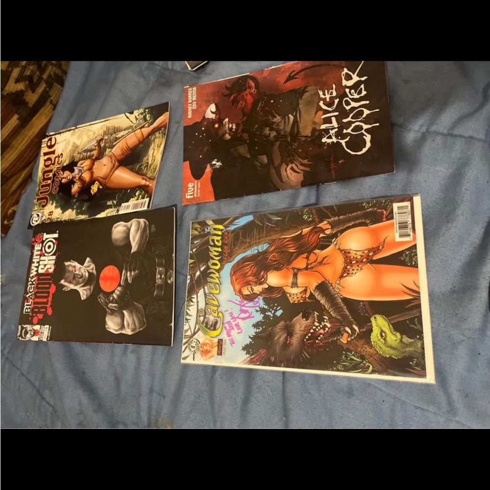 Comic Book Collection with Vibrant Covers